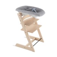 Stokke Tripp Trapp 2w1 – krzesło z drewna bukowego lub dębu i zestaw dla noworodka
