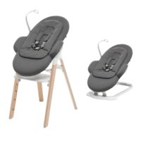Stokke Steps Bouncer Deep Grey White Chassis
