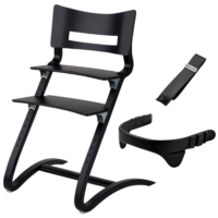 LEANDER 2w1 - krzesełko do karmienia CLASSIC™ Czarne