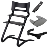LEANDER 3w1 - krzesełko do karmienia CLASSIC™ Czarne