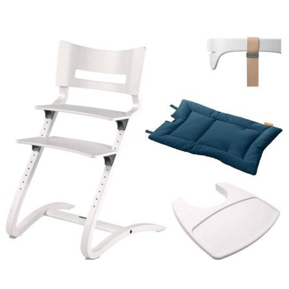Krzesełko do karmienia LEANDER CLASSIC™ 4w1 Białe White