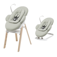 Stokke Steps Bouncer Soft Sage White Chassis