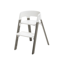 Stokke Steps Chair White Hazy Grey