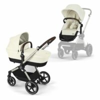 Cybex Eos Lux Seashell Beige Taupe Frame